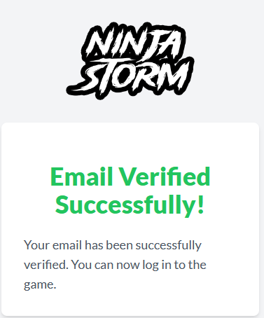 Your account is verified! Your account is verified! - Ninja Kaizen game feature screenshot showing your account is verified! system