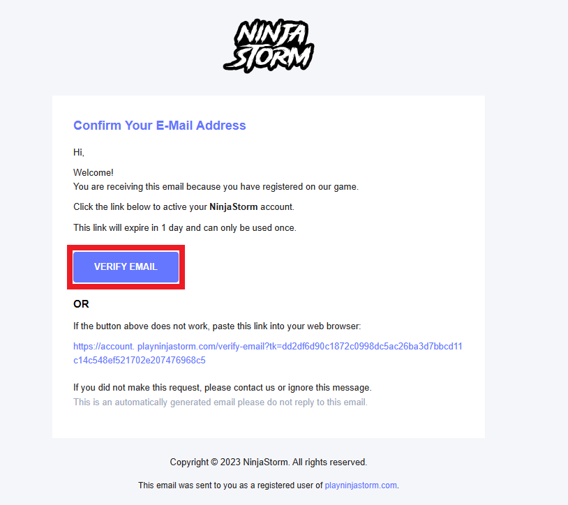 Click the verify button Click the verify button - Ninja Kaizen game feature screenshot showing click the verify button system