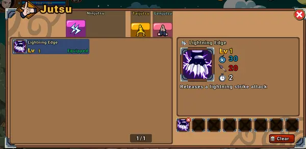 Customize Your Skills Customize Your Skills - Ninja Kaizen game feature screenshot showing customize your skills system
